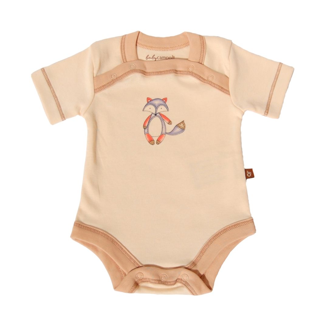 Body manga corta crudo algodón pima orgánico - Lina Sustentable, ropa Niño Chile, ropa de niño en oferta