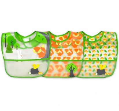 Baberos pack 3 uni limpia fácil - Lina Sustentable, ropa Niño Chile, ropa de niño en oferta